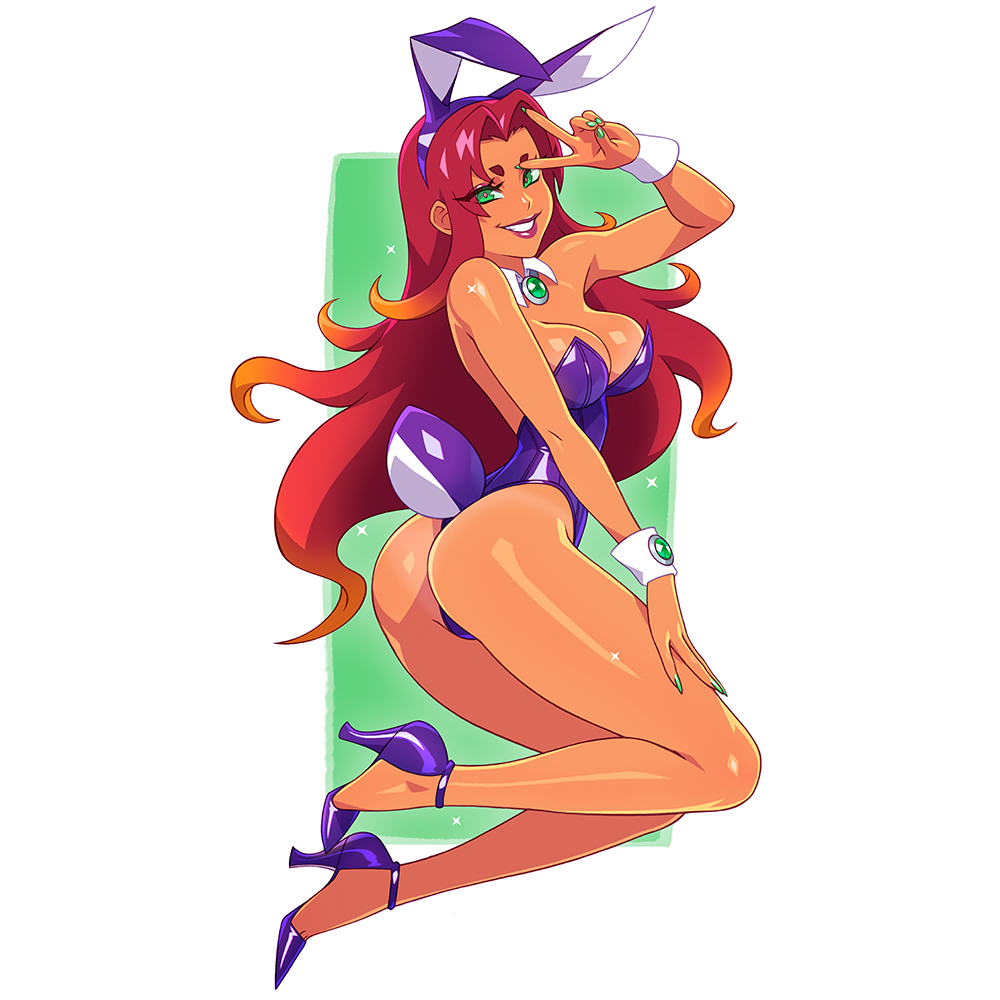 STAR FIRE BUNNY PRINT