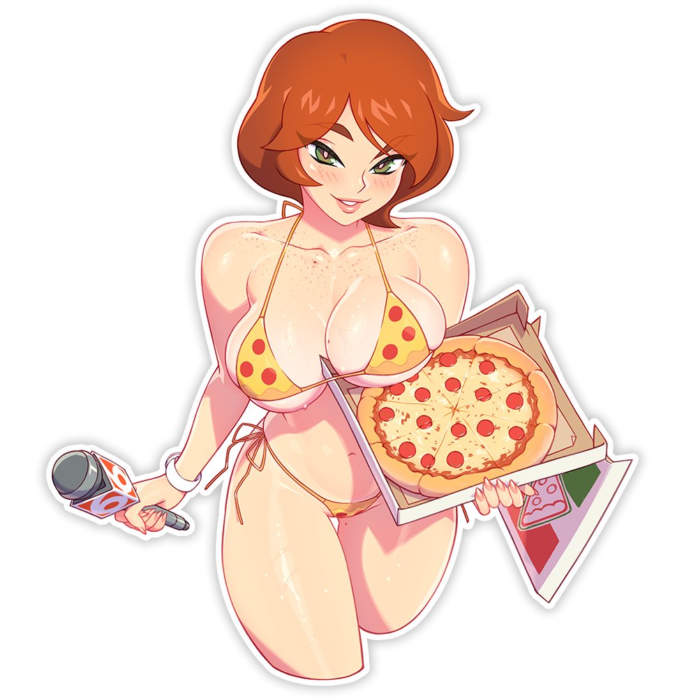 APRIL'S PIZZA TIME THICC STICKER