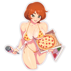 APRIL'S PIZZA TIME THICC STICKER
