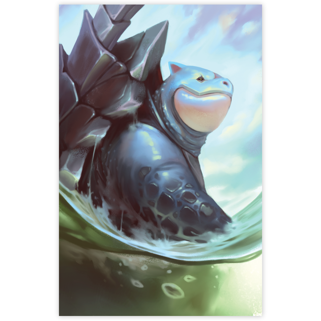 BLASTOISE PRINT [DAMAGED]