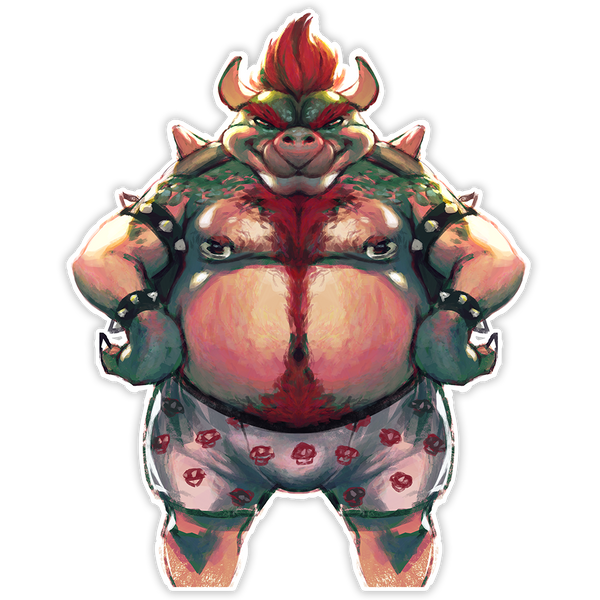 BOWSER STICKER [B GRADE]