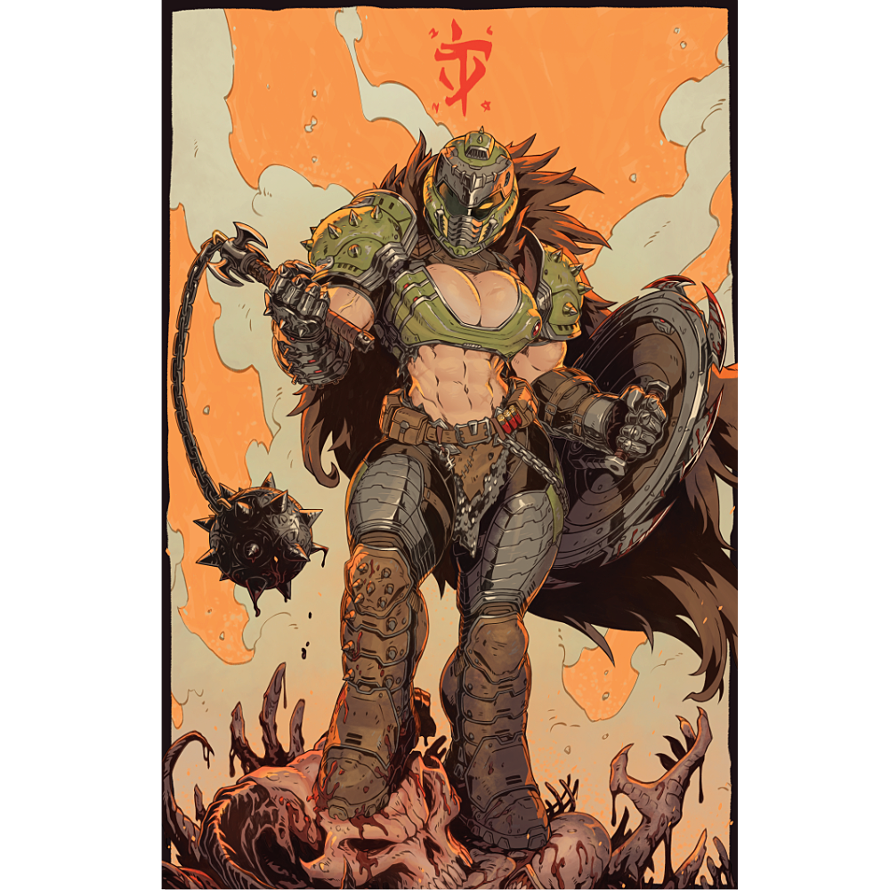 DOOM SLAYER PRINT (PREORDER)