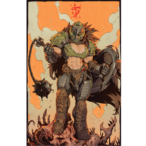 DOOM SLAYER PRINT (PREORDER)