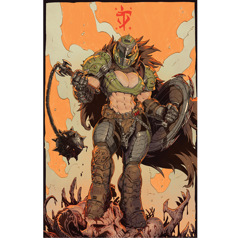 DOOM SLAYER PRINT (PREORDER)