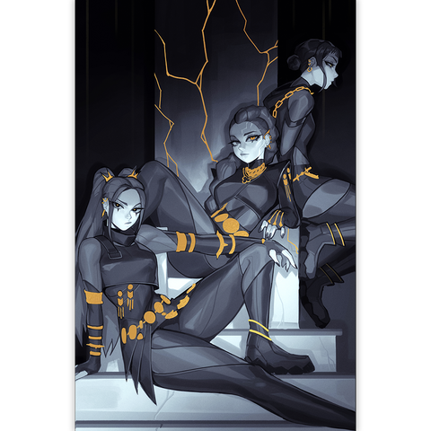 HUNTR/X GOLDEN FOIL PRINT [LIMITED EDITION]