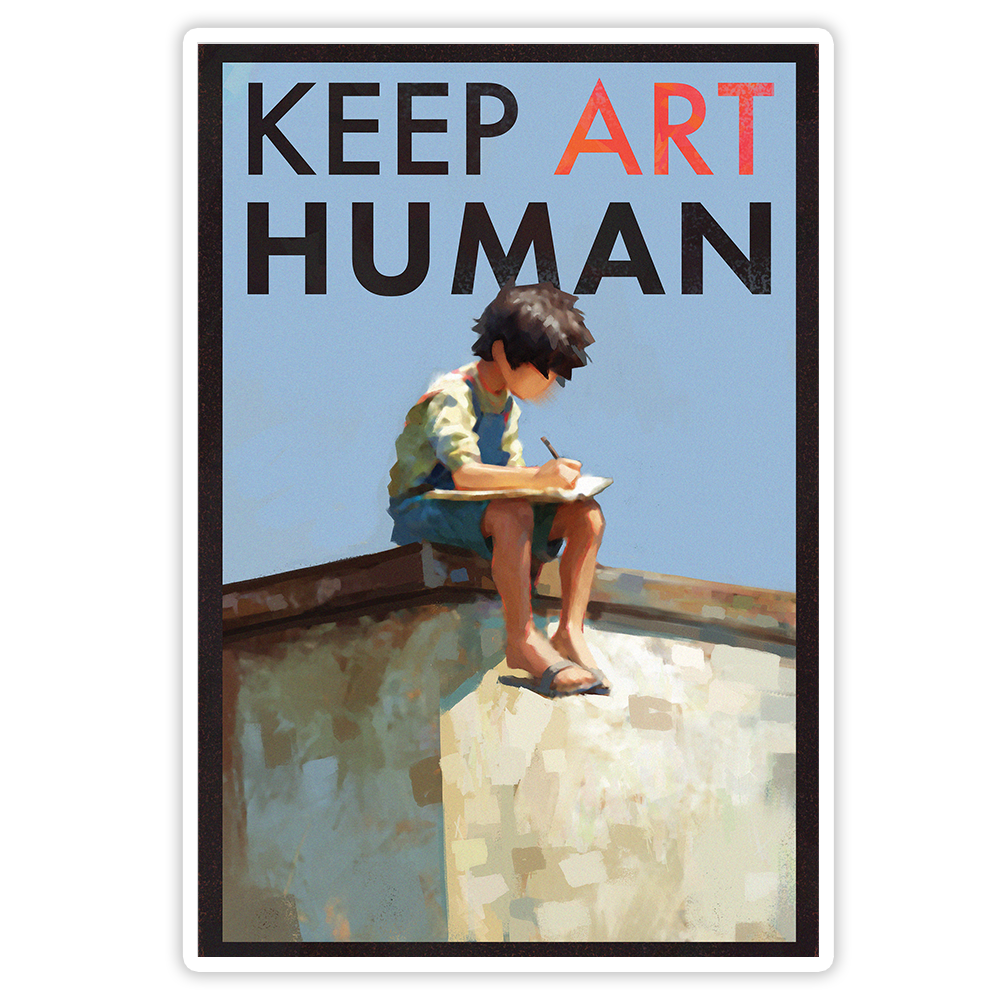 KEEP ART HUMAN STICKER (PREORDER)