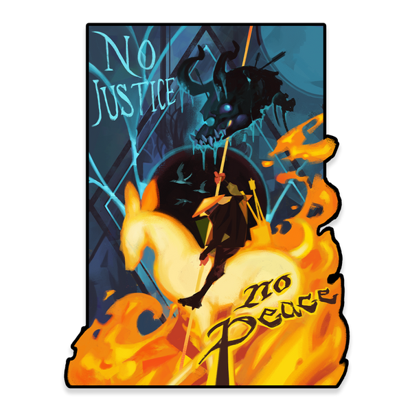 NO JUSTICE, NO PEACE STICKER (SET OF 2)