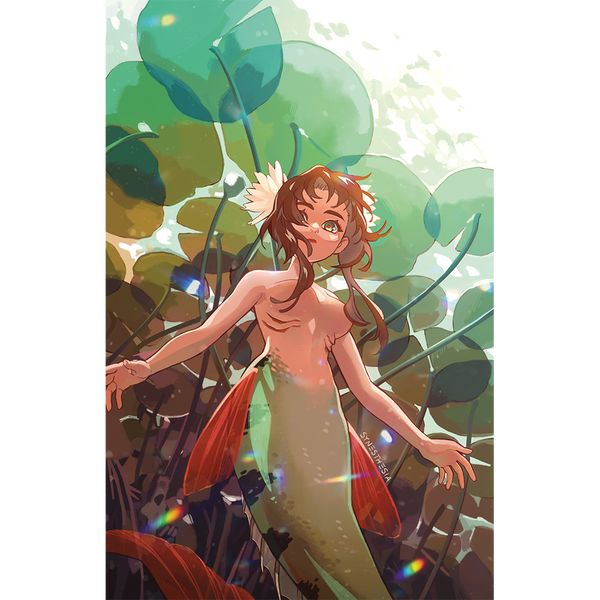 PERCH MERMAID PRINT [B GRADE]