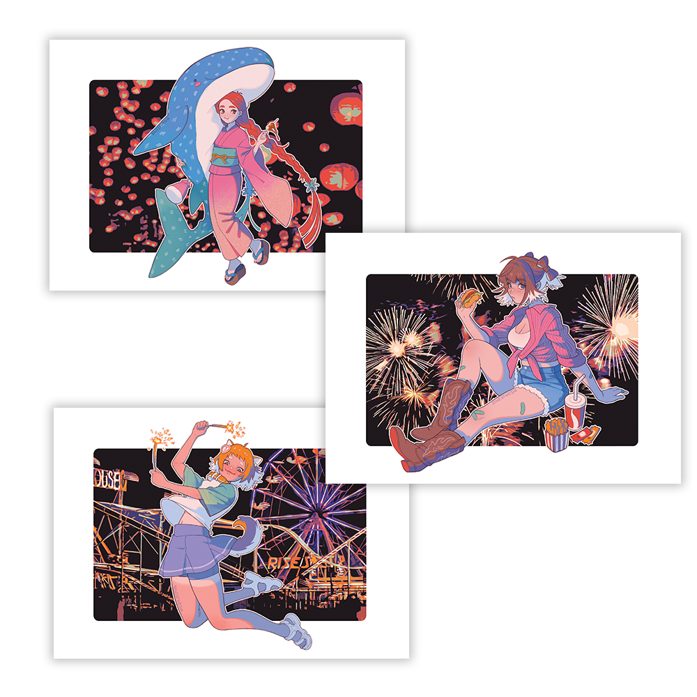 SUMMER FESTIVAL MINI PRINT SET [LIMITED EDITION]