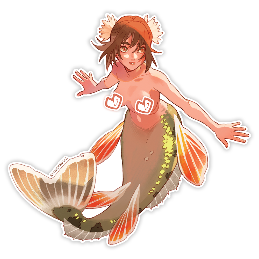PERCH MERMAID THICC STICKER | VARIANT [LIMITED EDITION]