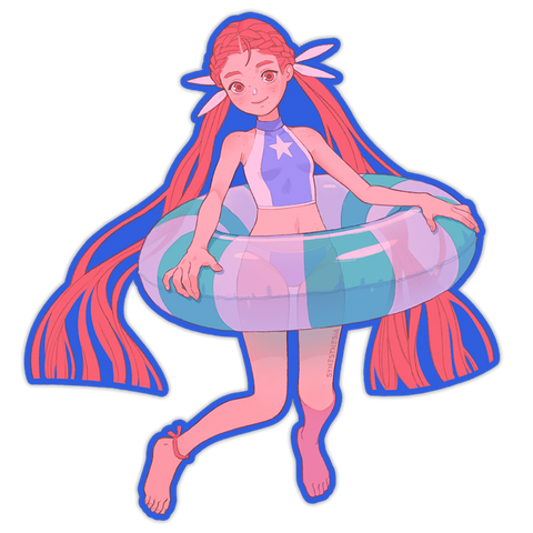 POOL PARTY AKEMI THICC STICKER (PREORDER)