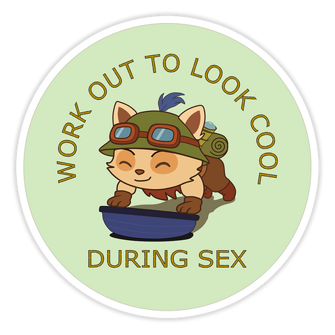 WORK OUT TO LOOK COOL STICKER [LIMITED EDITION]