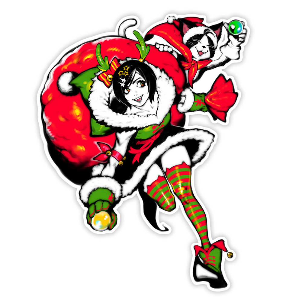 YUFFIE'S YULETIDE STICKER [LIMITED EDITION]