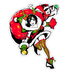 YUFFIE'S YULETIDE STICKER [LIMITED EDITION]