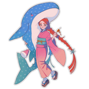 SUMMER FESTIVAL AKEMI CLEAR STICKER