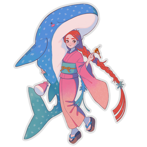 SUMMER FESTIVAL AKEMI CLEAR STICKER