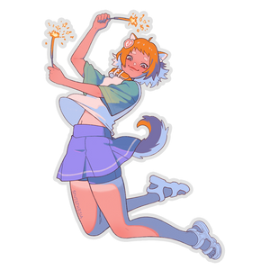 SUMMER FESTIVAL MIMI CLEAR STICKER