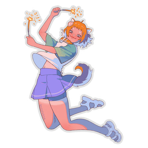 SUMMER FESTIVAL MIMI CLEAR STICKER