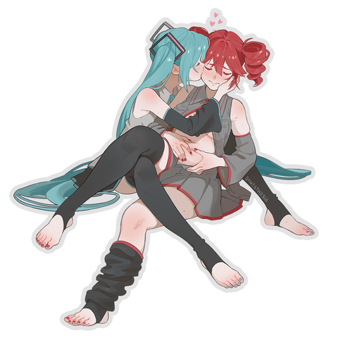 TETO'S TROUBLES THICC CLEAR STICKER