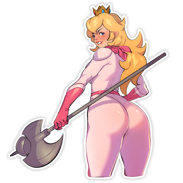 BIKE SUIT PRINCESS EXTRA THICC STICKER [B GRADE]