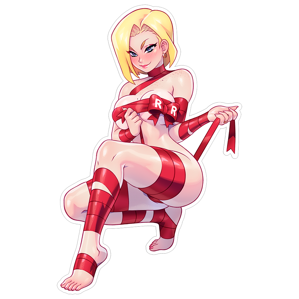 ANDROID 18 GIFT STICKER